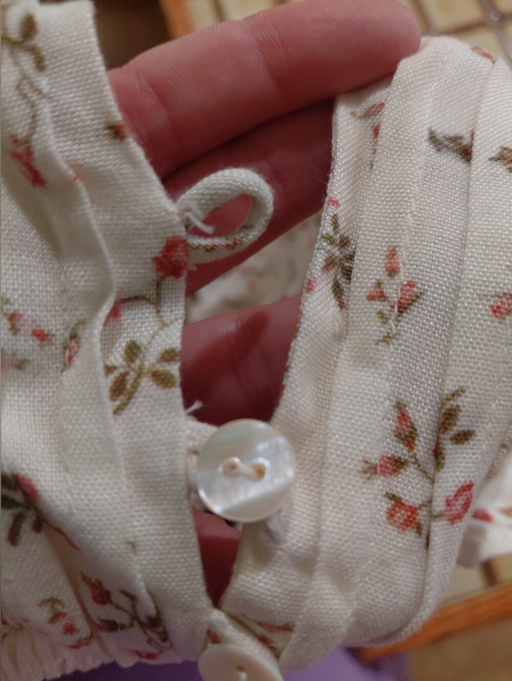 Jen's Pirate Booty Winter White Floral Print Petit Mini Dress - Picture 7 of 7